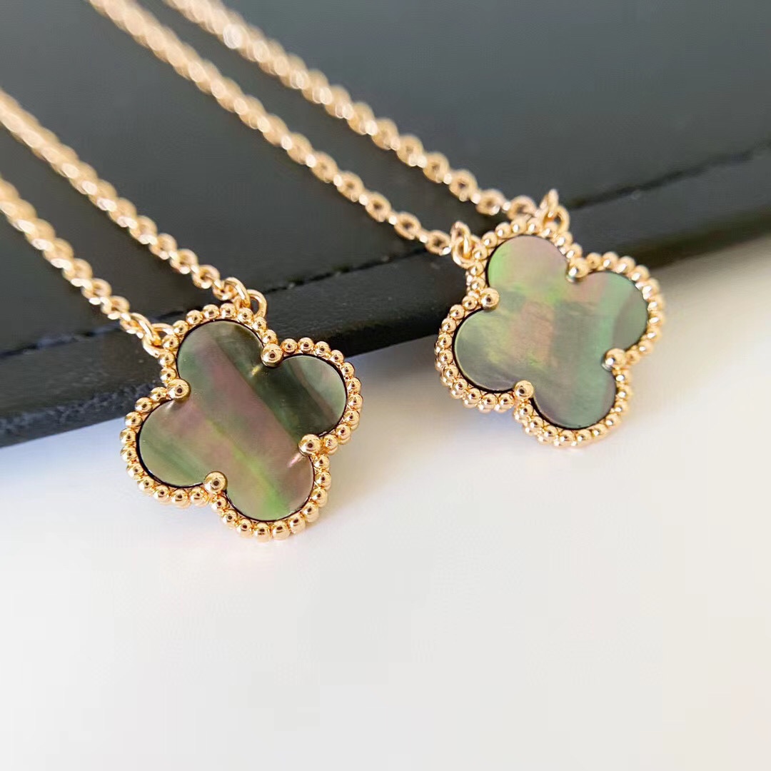 Alhambra Grey Mother-of-pearl 1 motif Necklace