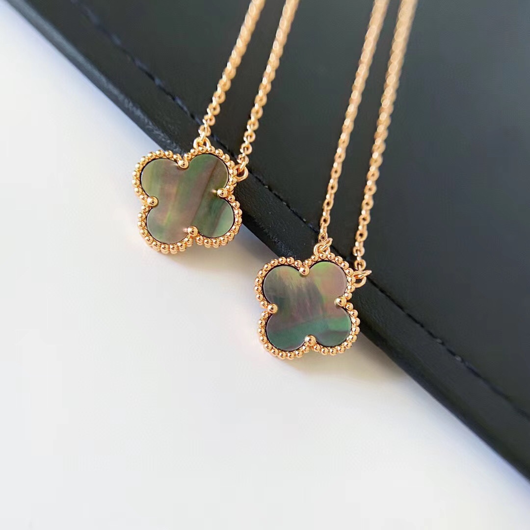 Alhambra Grey Mother-of-pearl 1 motif Necklace