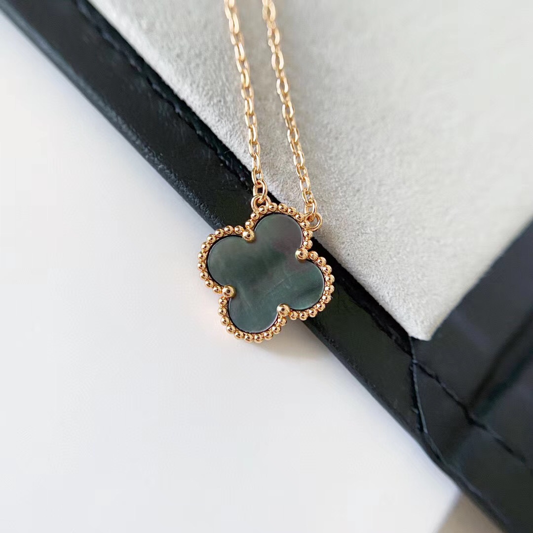 Alhambra Grey Mother-of-pearl 1 motif Necklace