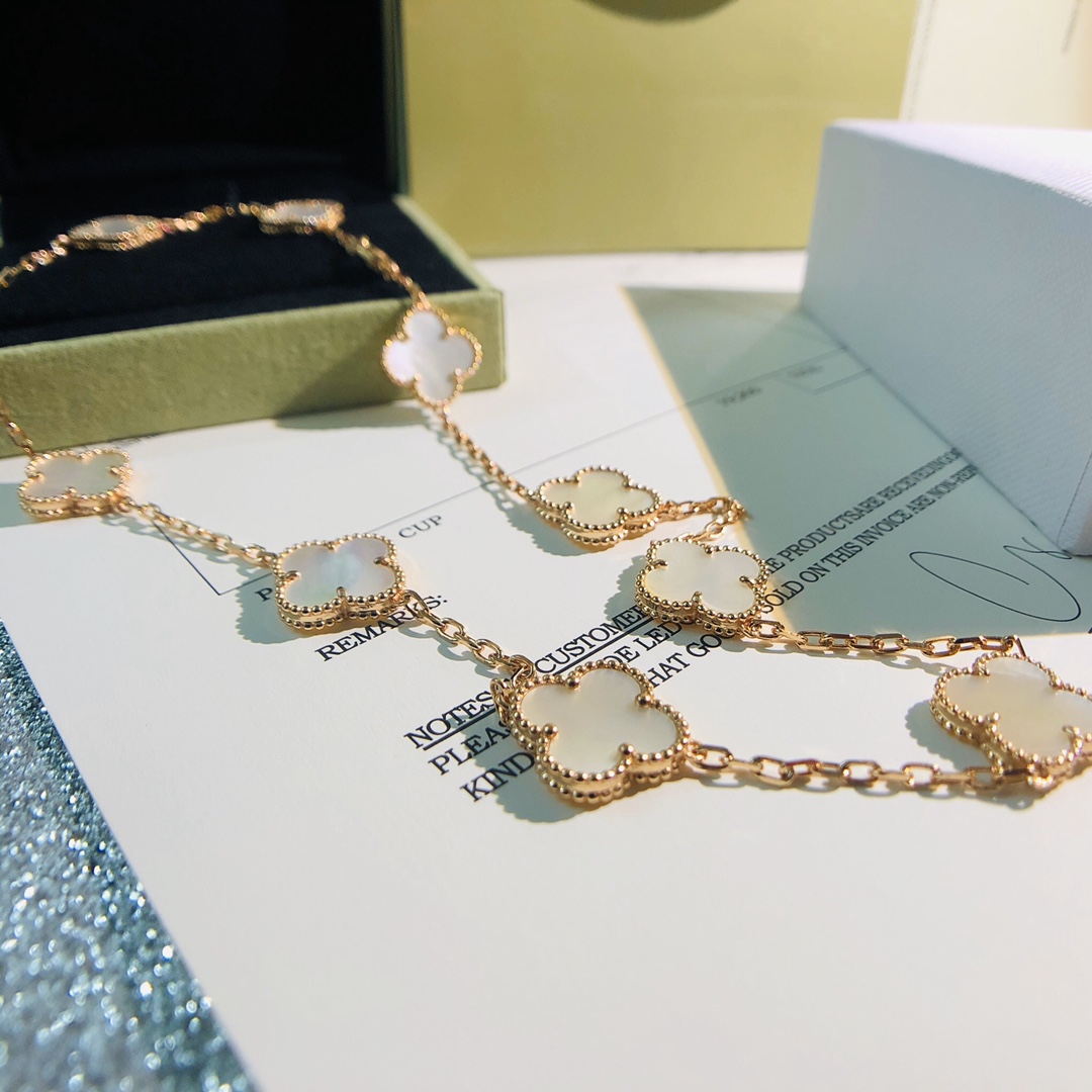 Alhambra Mother-of-pearl 10 motif Necklace