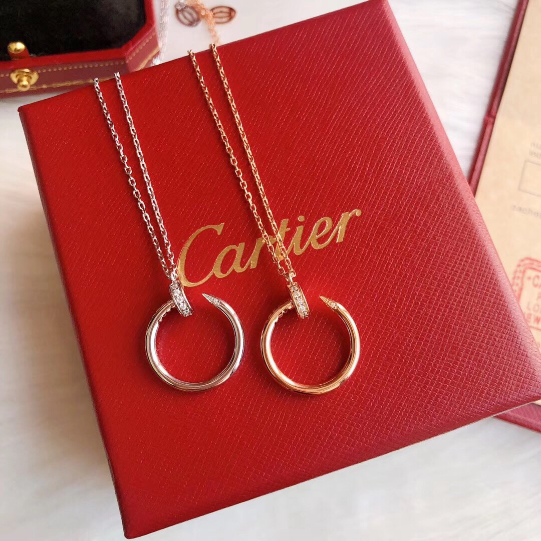 Juste un Clou Nail Pendant Necklace with Diamonds