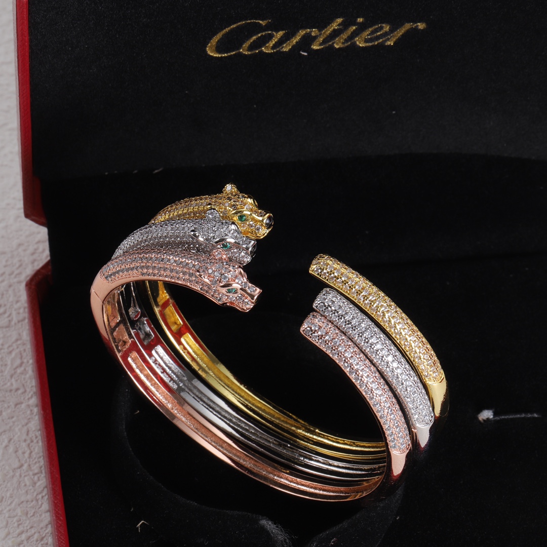 Panther Bracelet with Diamonds