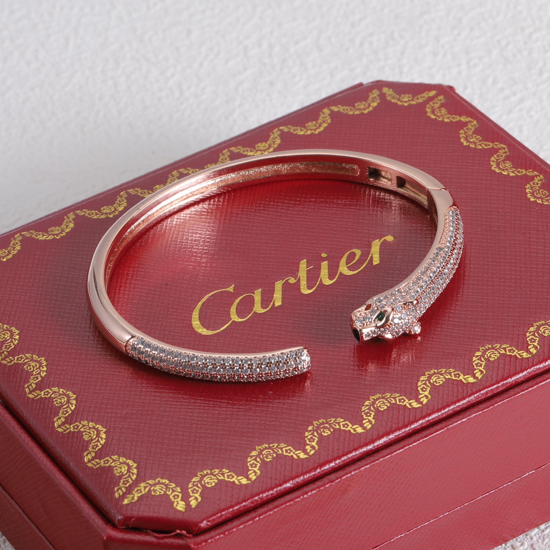 Panther Bracelet with Diamonds