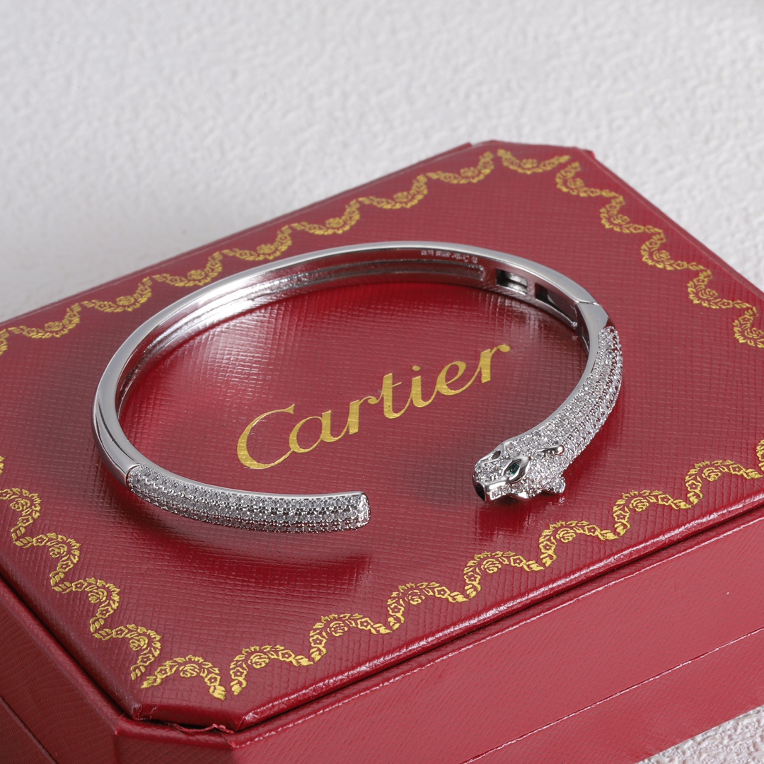 Panther Bracelet with Diamonds