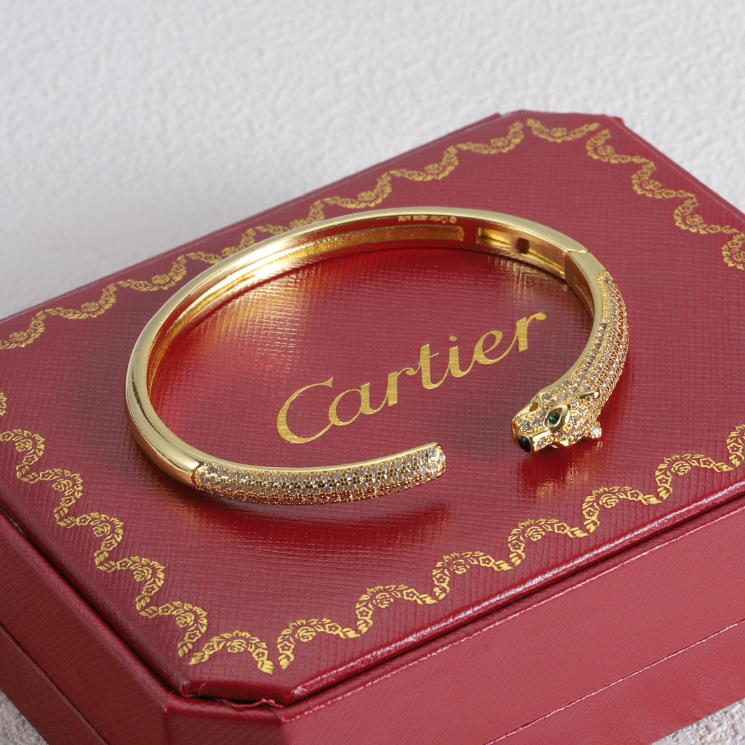 Panther Bracelet with Diamonds