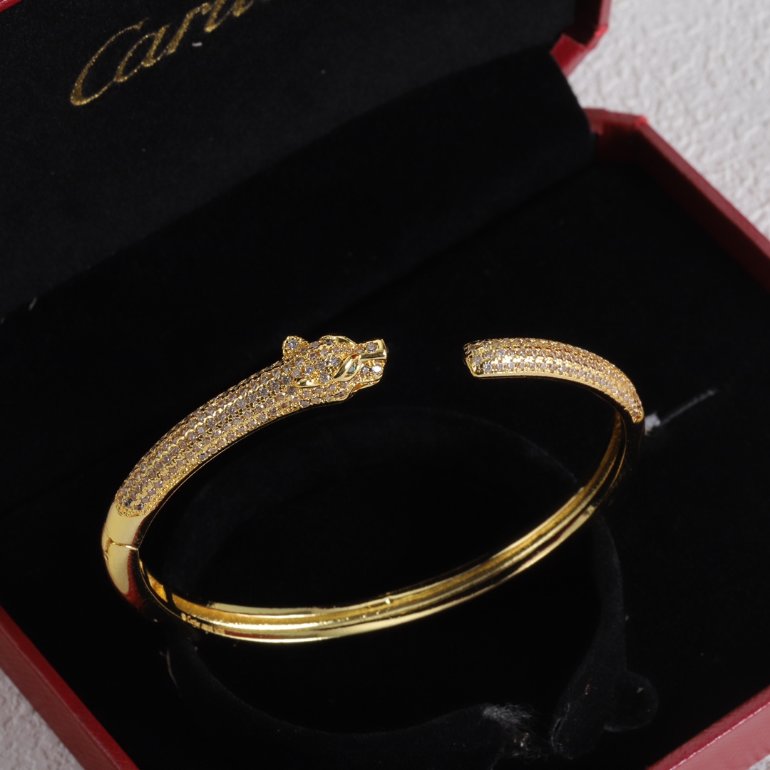 Panther Bracelet with Diamonds