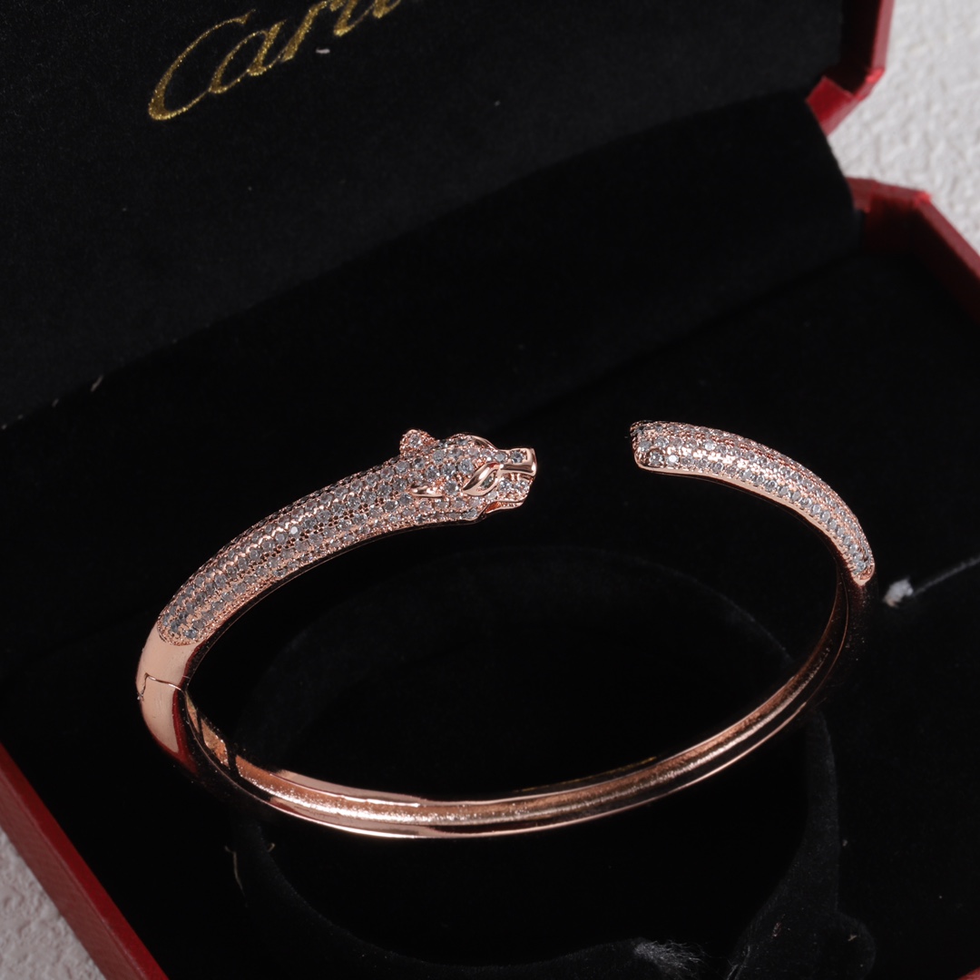 Panther Bracelet with Diamonds