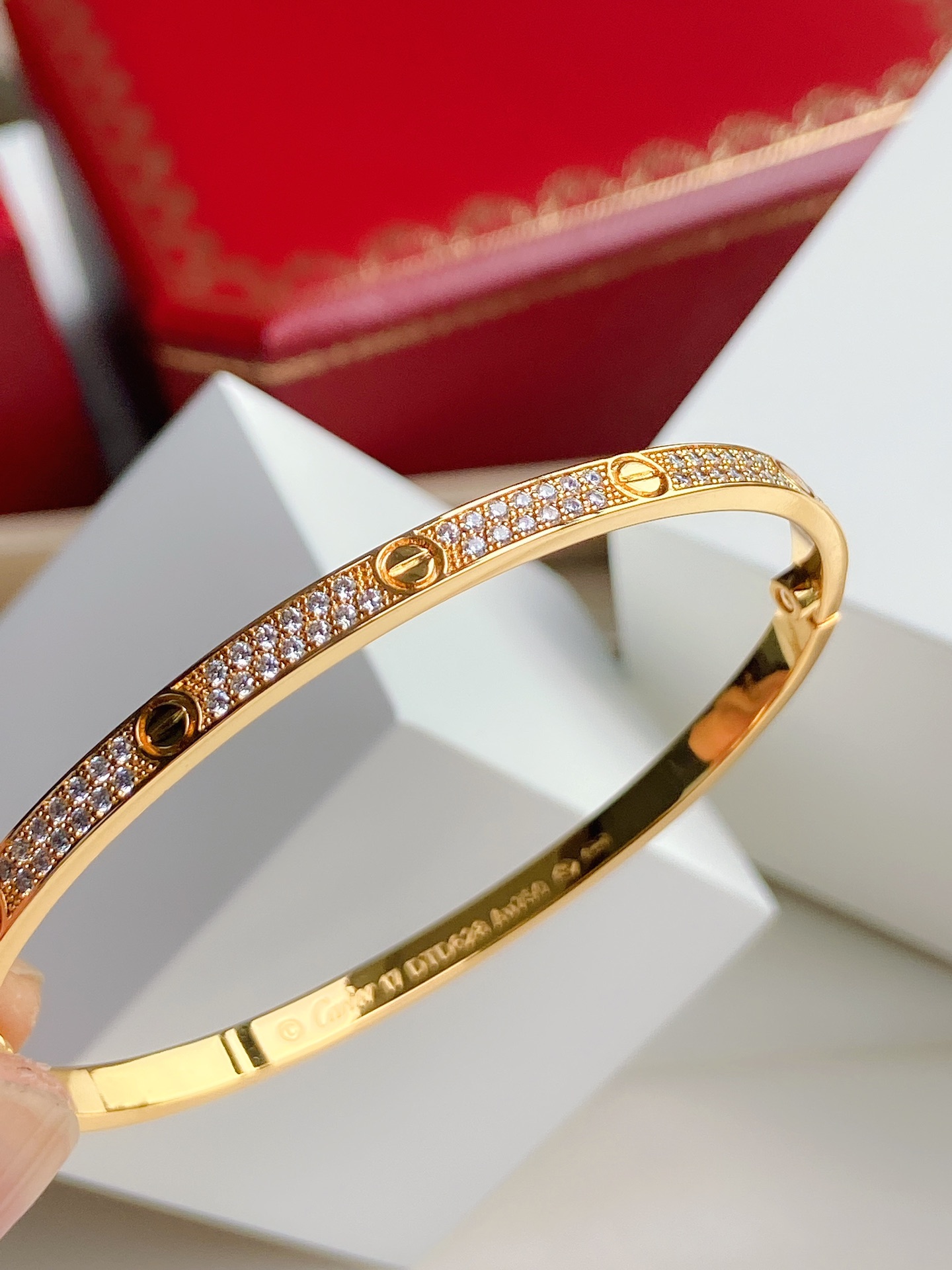 Love Bracelet, Small Model, paved
