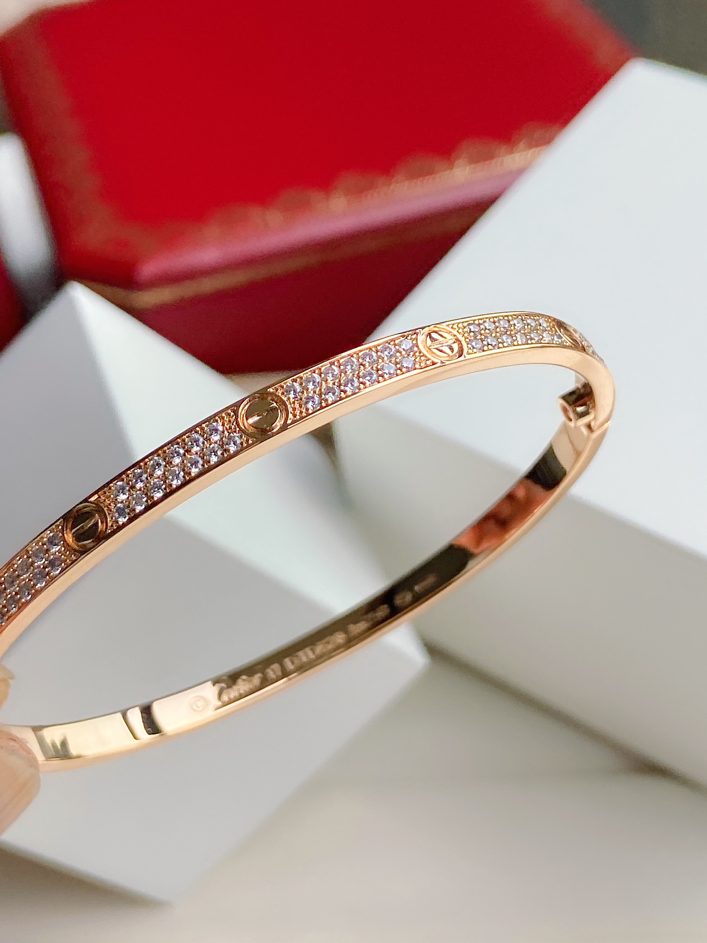 Love Bracelet, Small Model, paved
