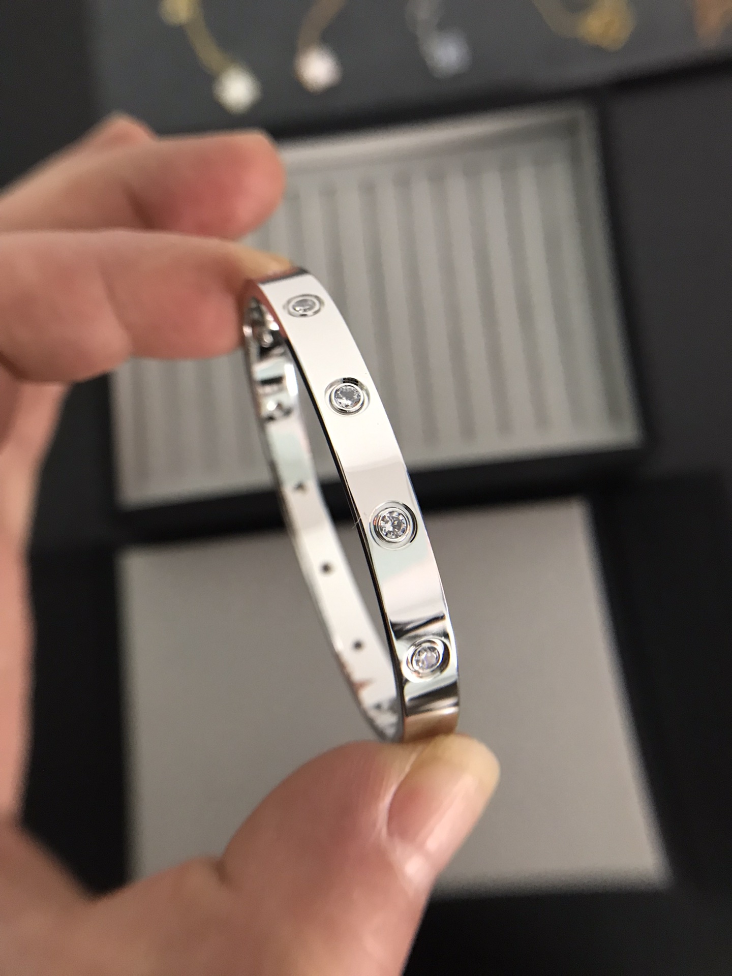 Love Bracelet with 10 Diamonds