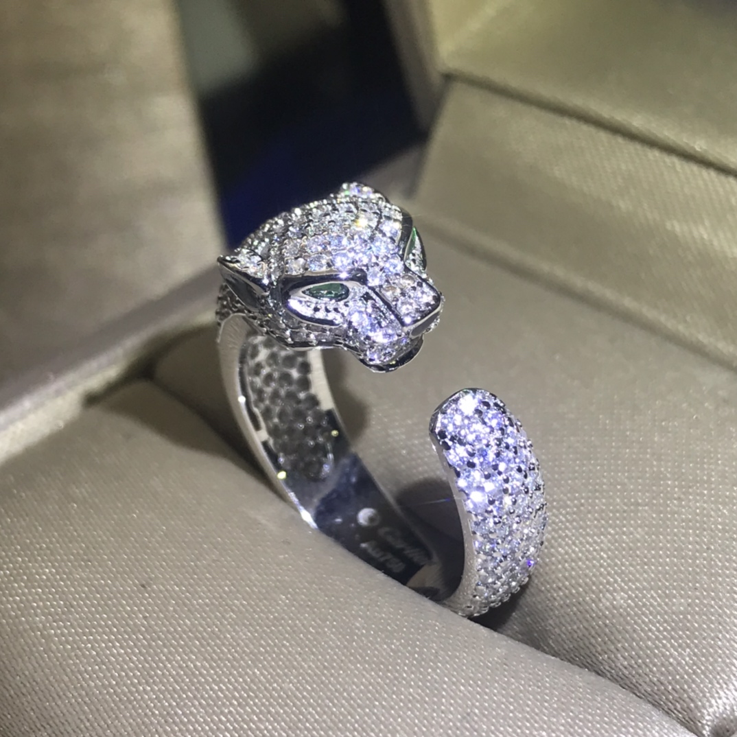 Panther Ring with full diamonds