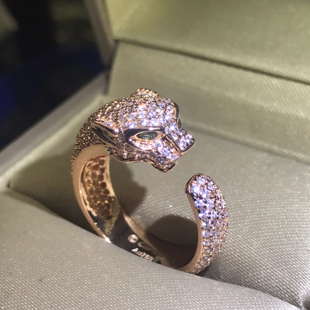 Panther Ring with full diamonds