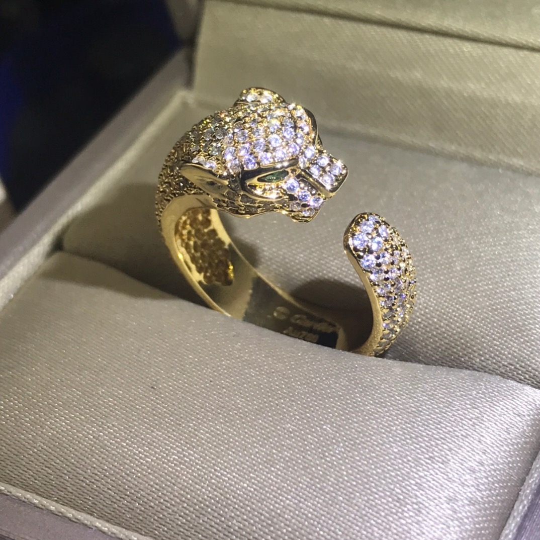 Panther Ring with full diamonds