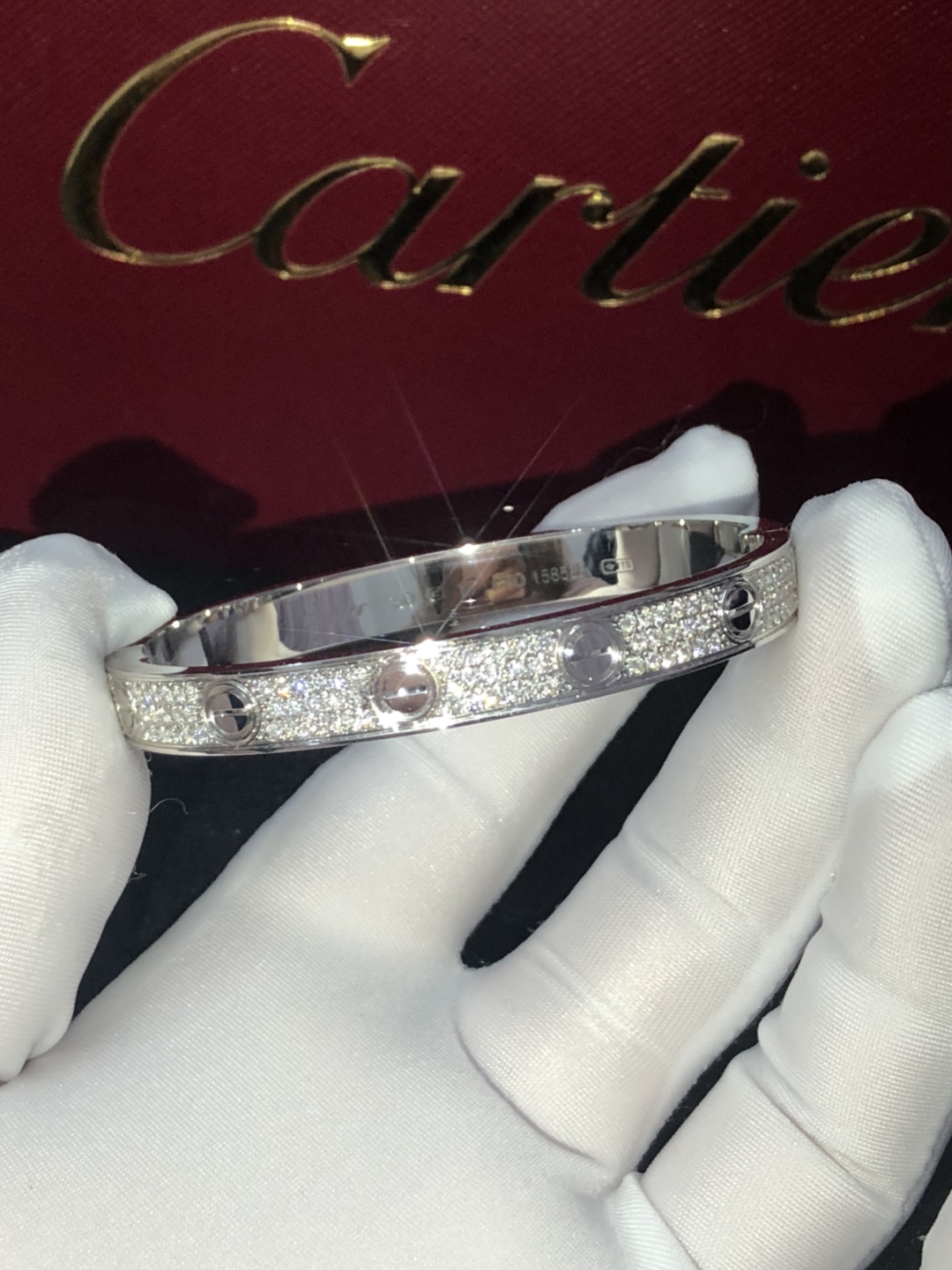 Love Bracelet,paved Diamonds(Screw Driver Version)
