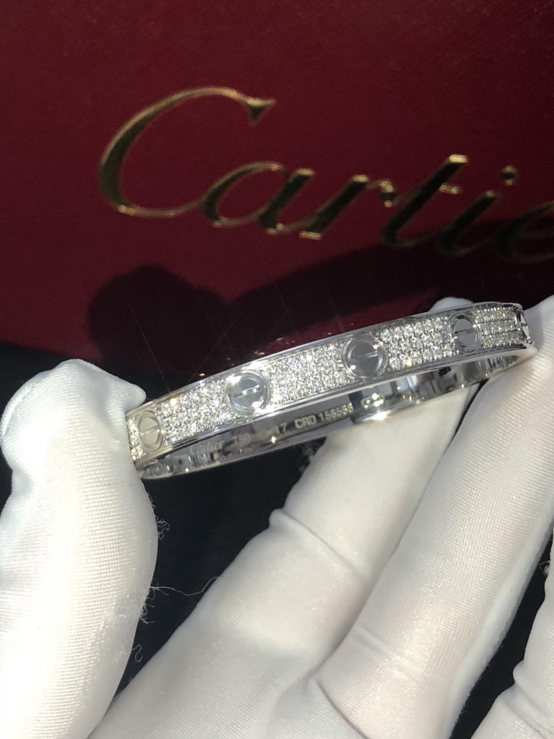 Love Bracelet,paved Diamonds(Screw Driver Version)