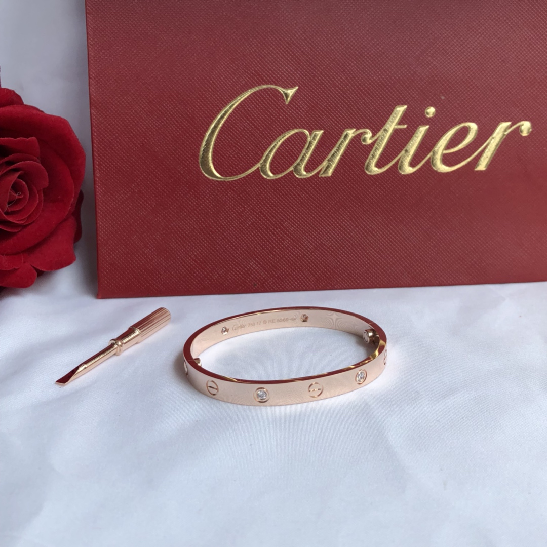 Love Bracelet with 4 Diamonds
