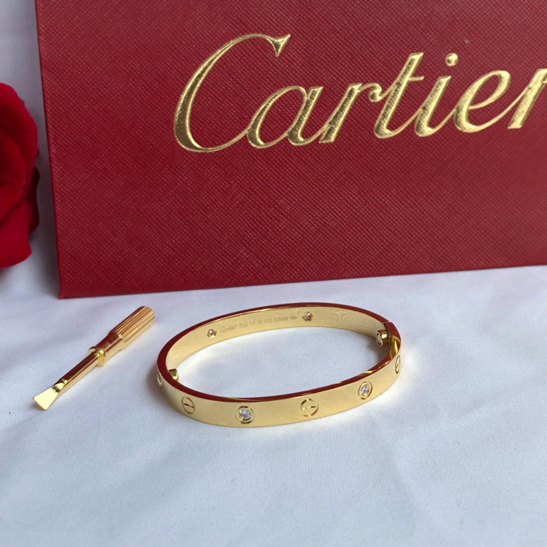 Love Bracelet with 4 Diamonds