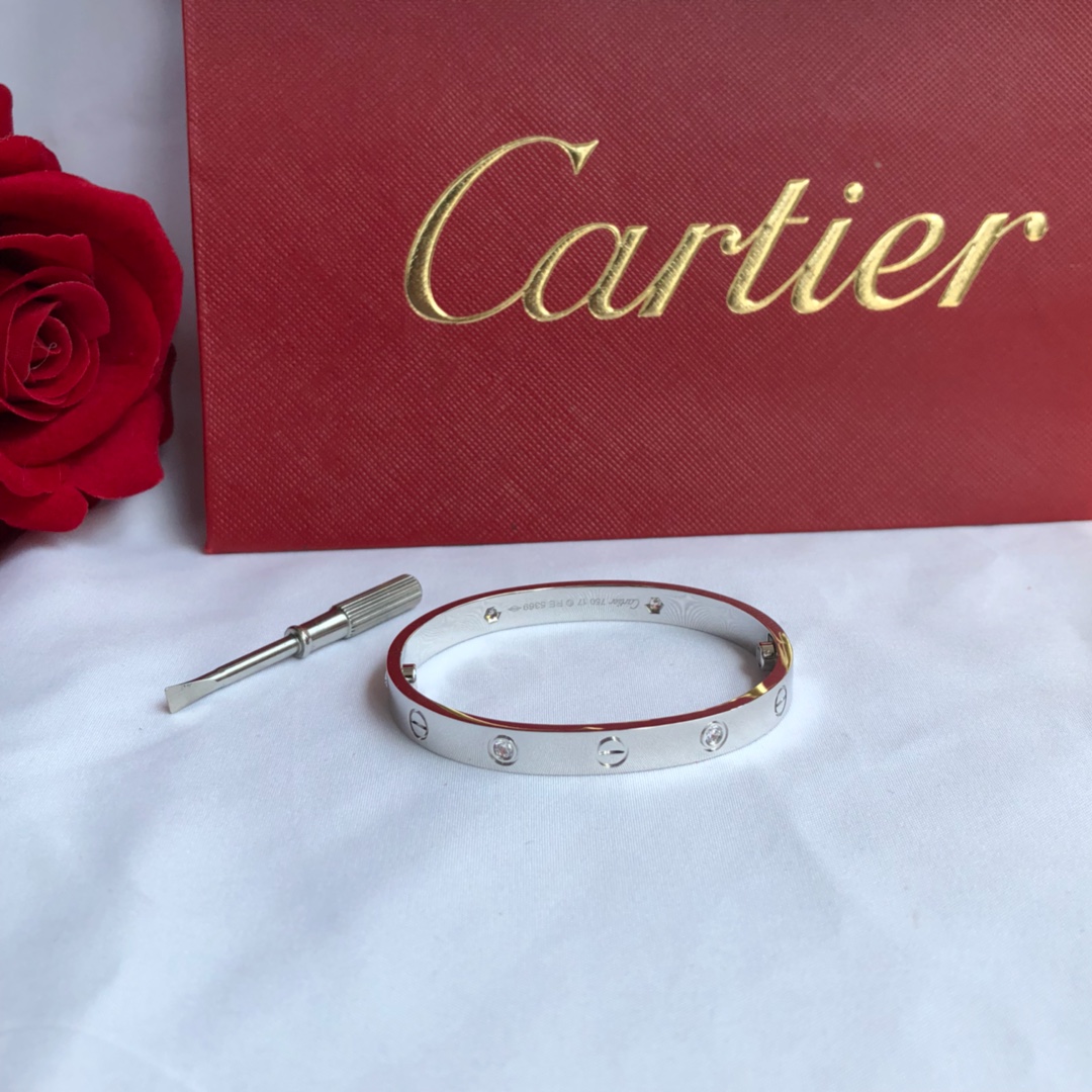 Love Bracelet with 4 Diamonds