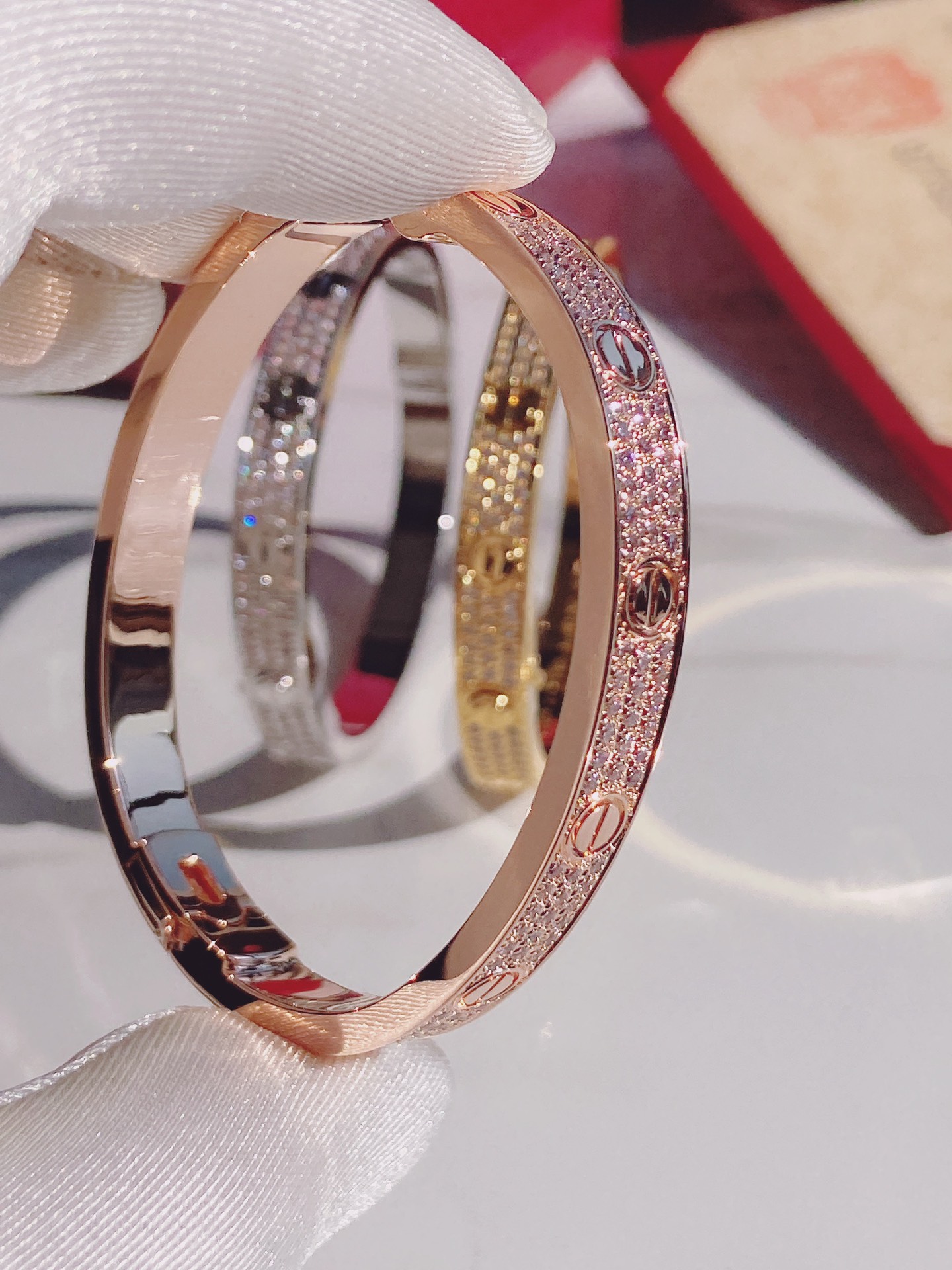 Love Bracelet,paved Diamonds(Screw Driver Version)