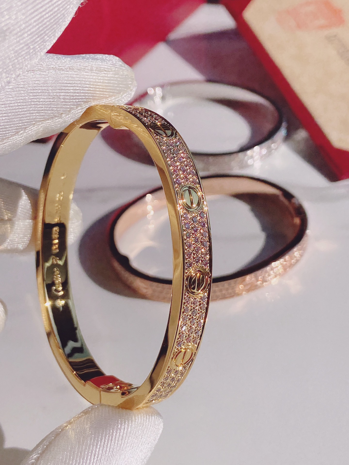 Love Bracelet,paved Diamonds(Screw Driver Version)
