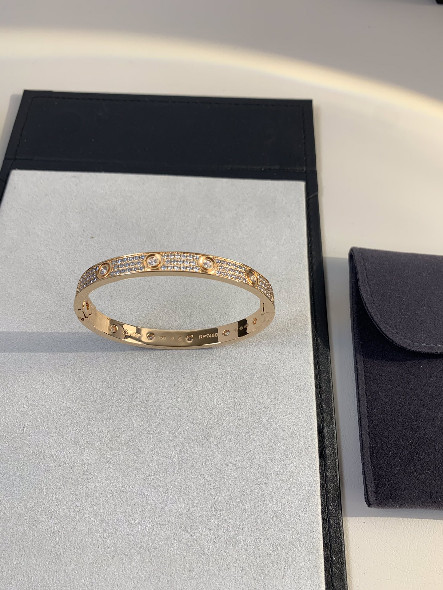 Love Bracelet,paved diamonds and 10 Diamonds