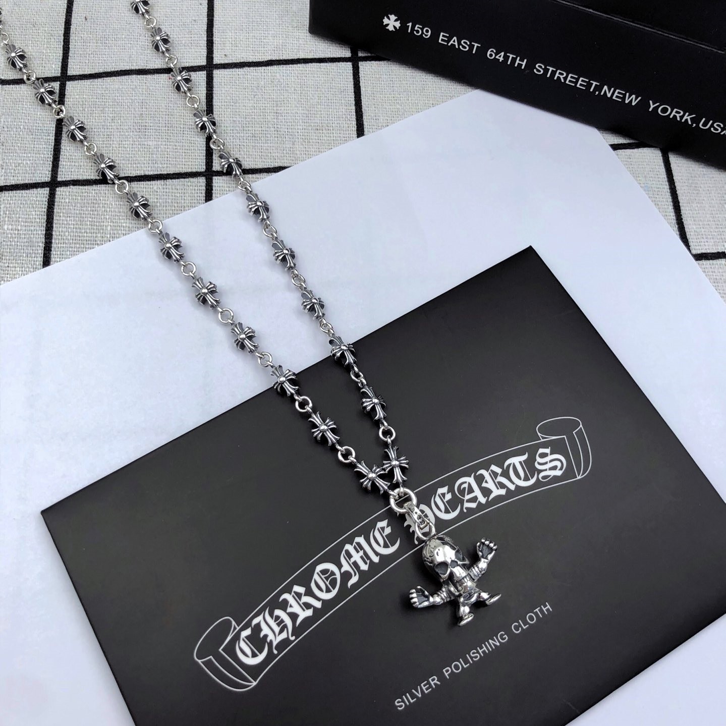 Skull Cross Pendant Necklace
