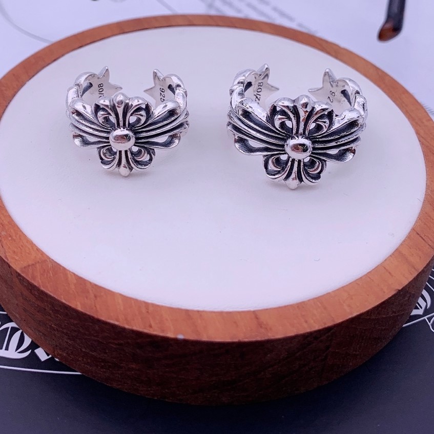 Cross Flower Open Ring