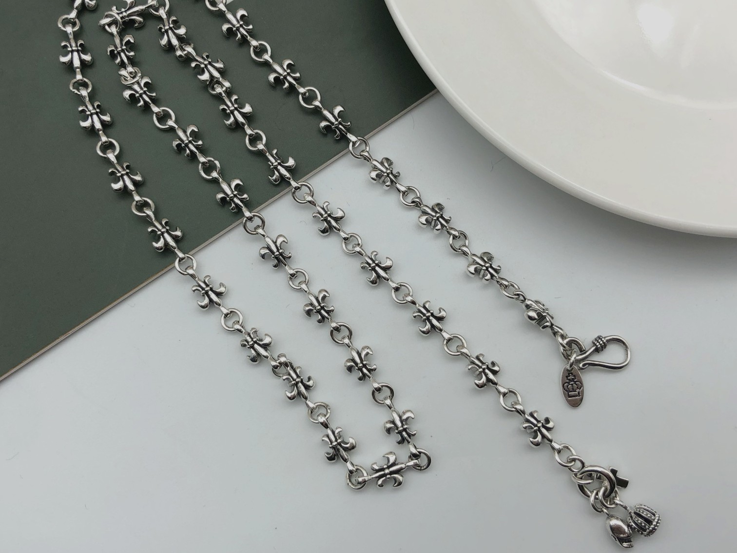 Crown Cross Scout Flower Necklace