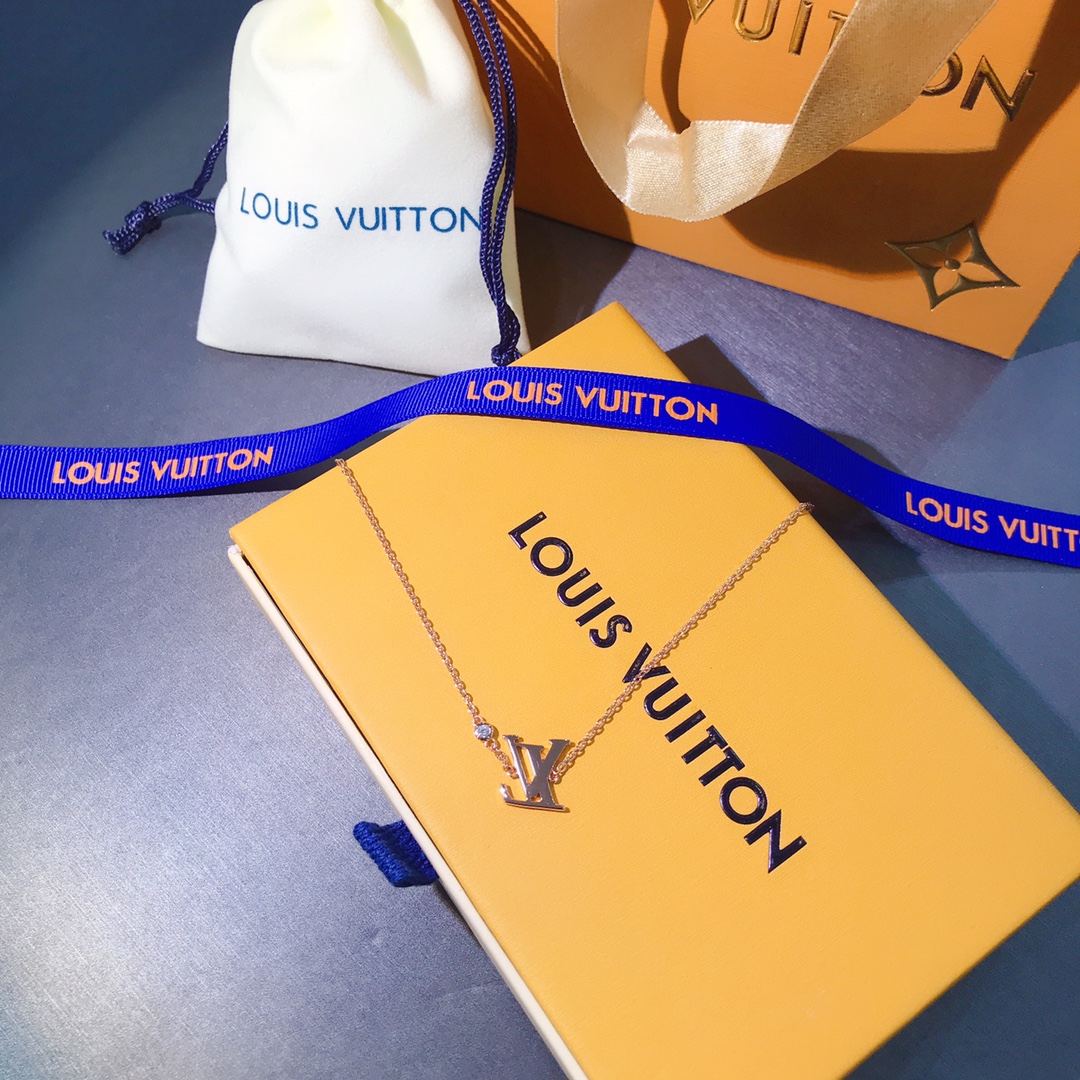 LV Word Pendant Necklace