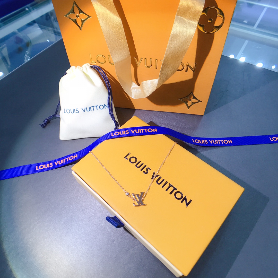 LV Word Pendant Necklace