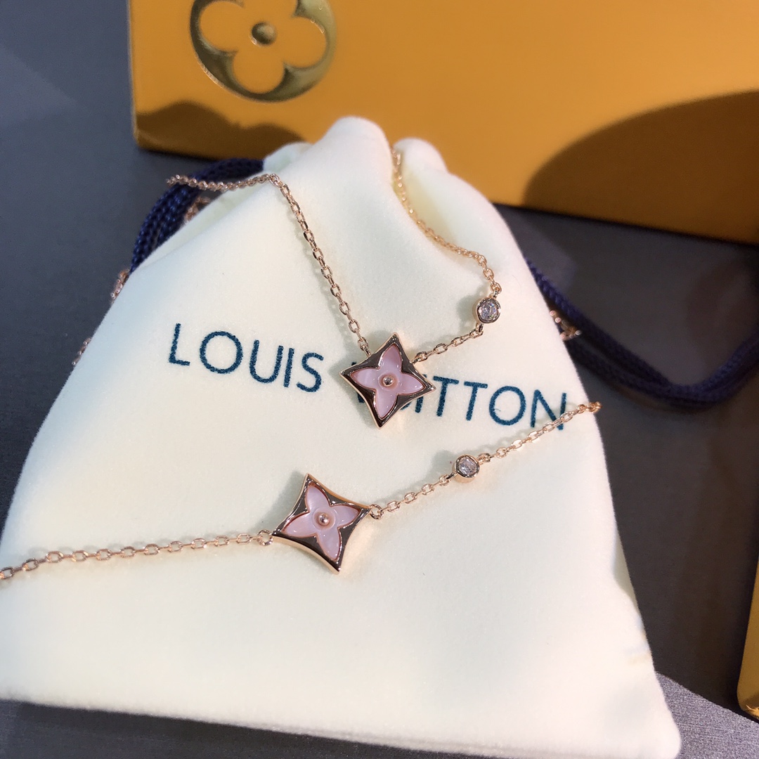 Four Leaf Clover Set Pink Flower