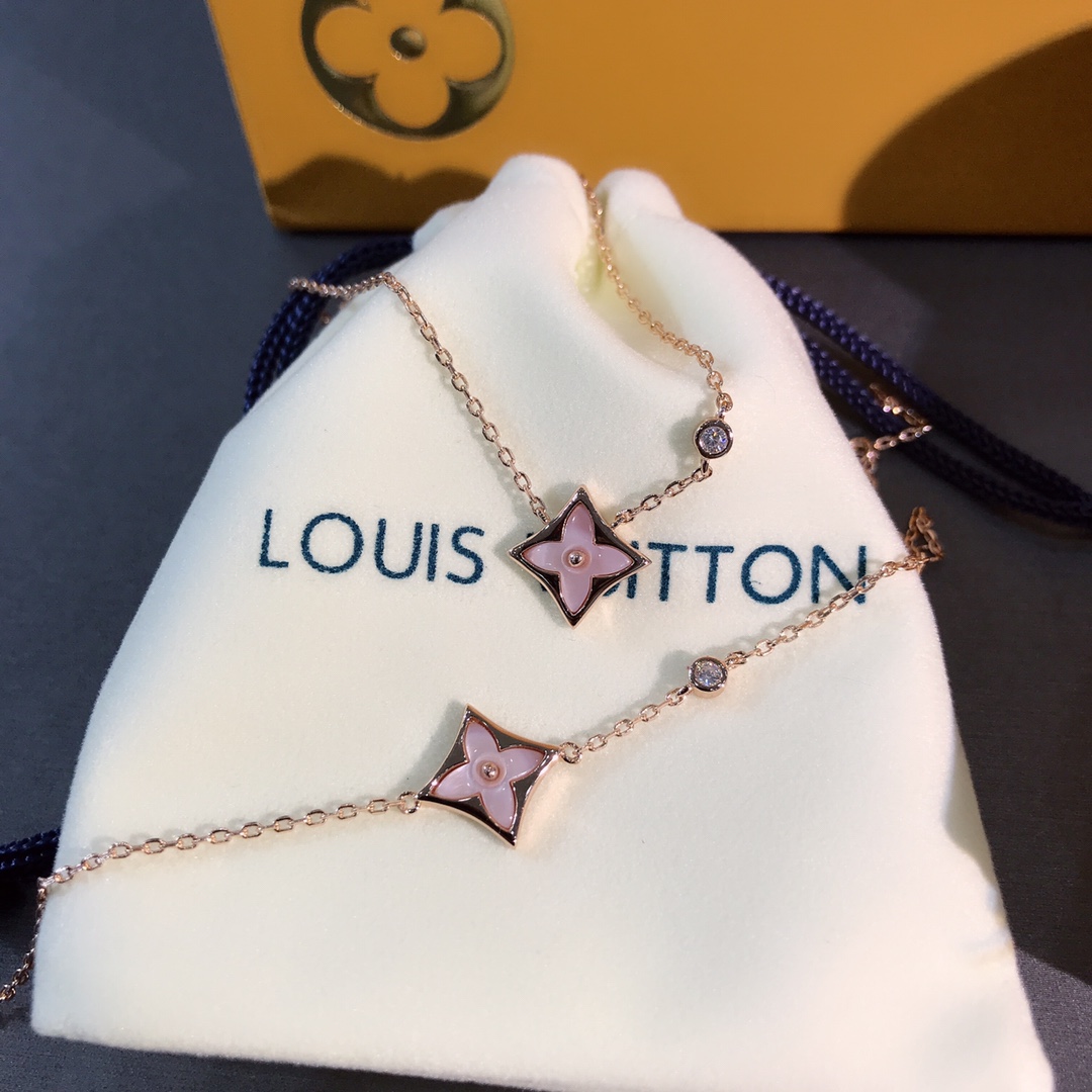 Four Leaf Clover Set Pink Flower