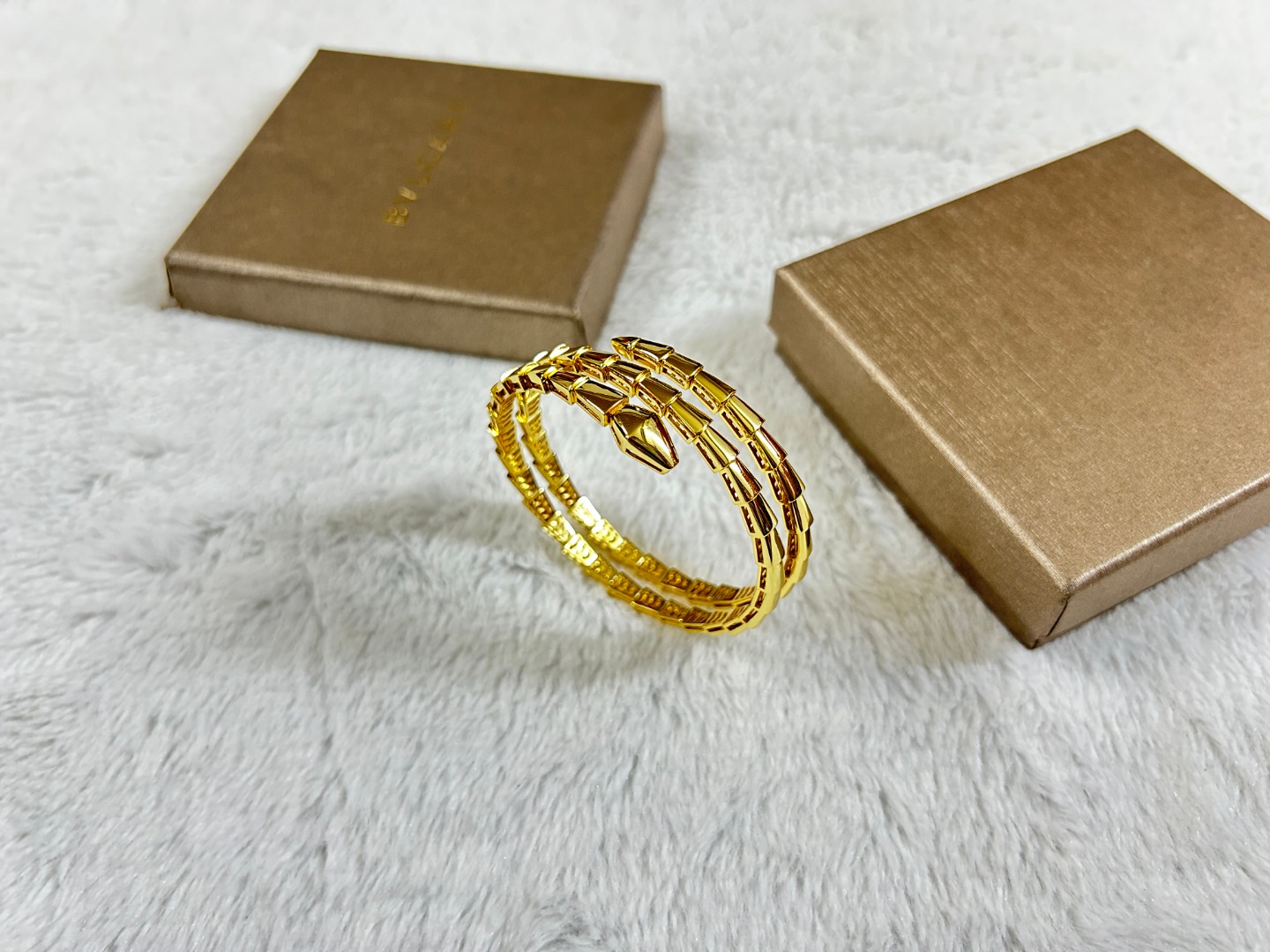Serpenti Two Rows Snake Shape Bracelet