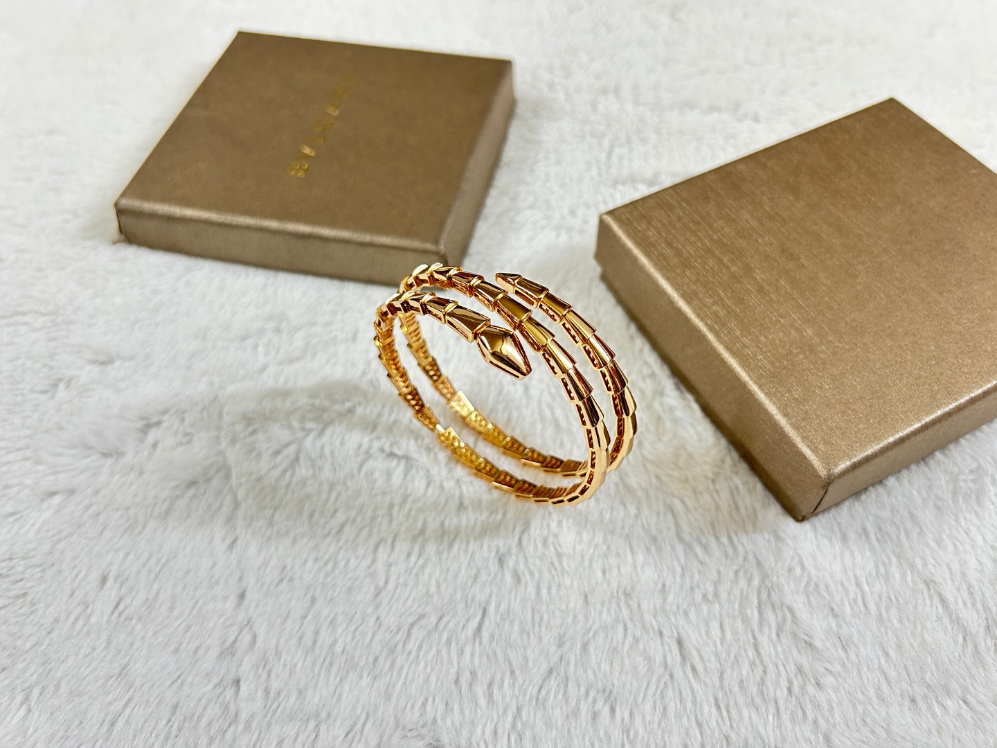 Serpenti Two Rows Snake Shape Bracelet