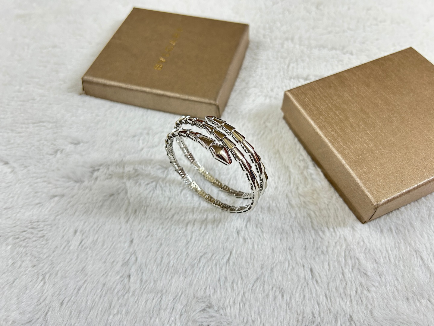 Serpenti Two Rows Snake Shape Bracelet