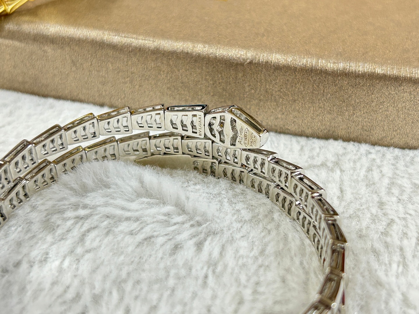 Serpenti Two Rows Snake Shape Bracelet