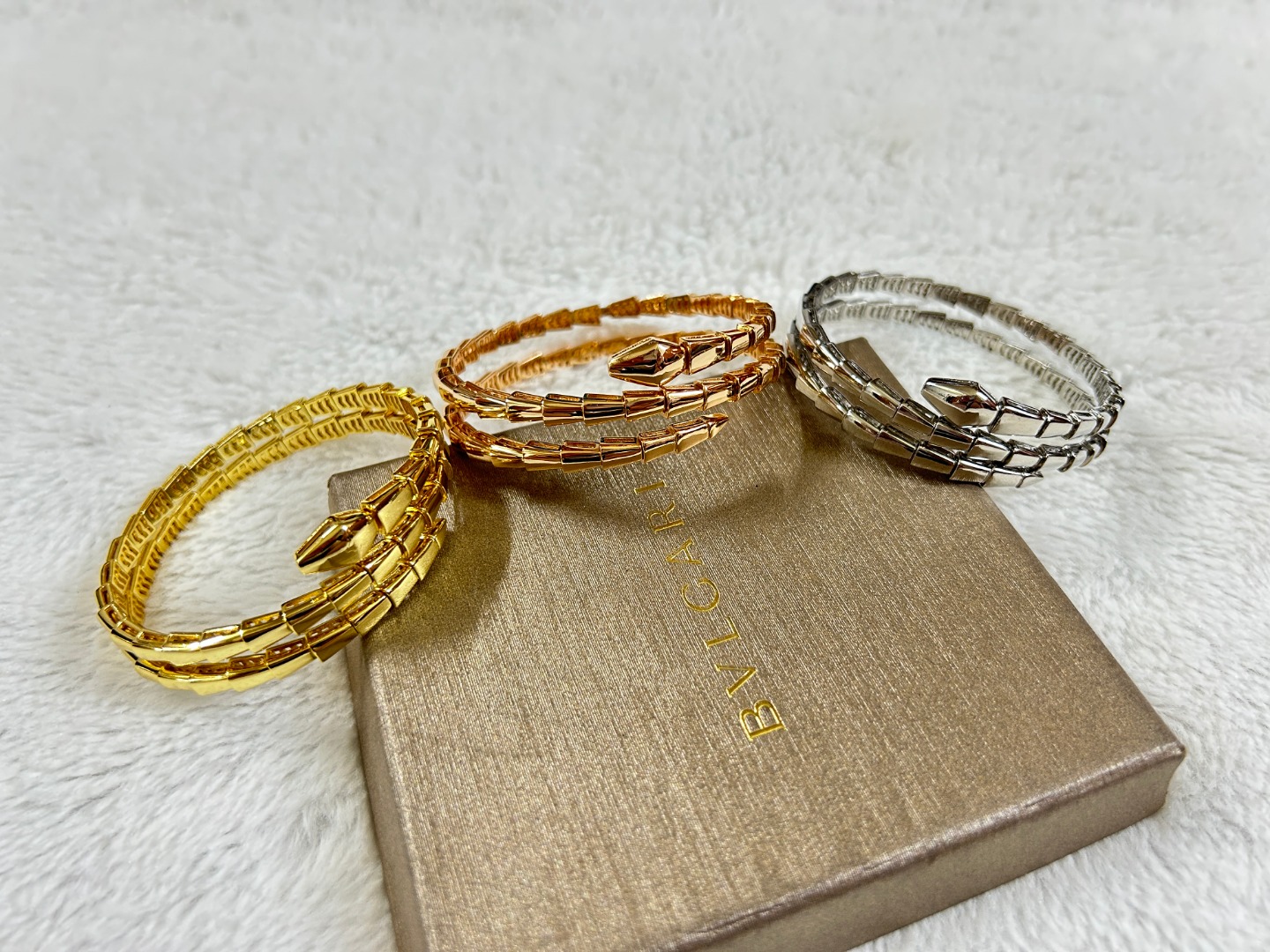 Serpenti Two Rows Snake Shape Bracelet