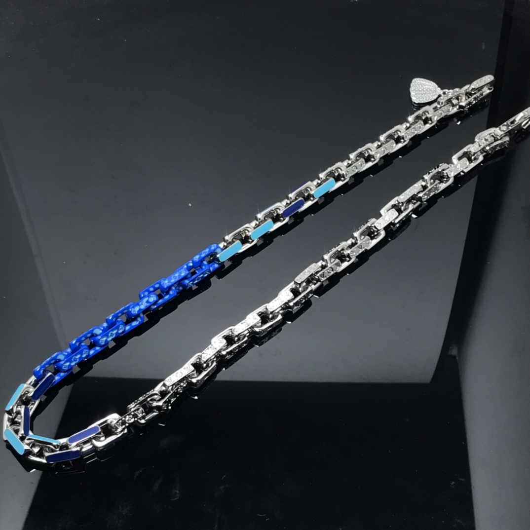 Blue Bamboo Necklace