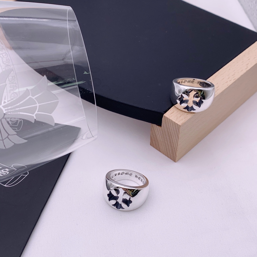 Hollow Cross Polished Ring