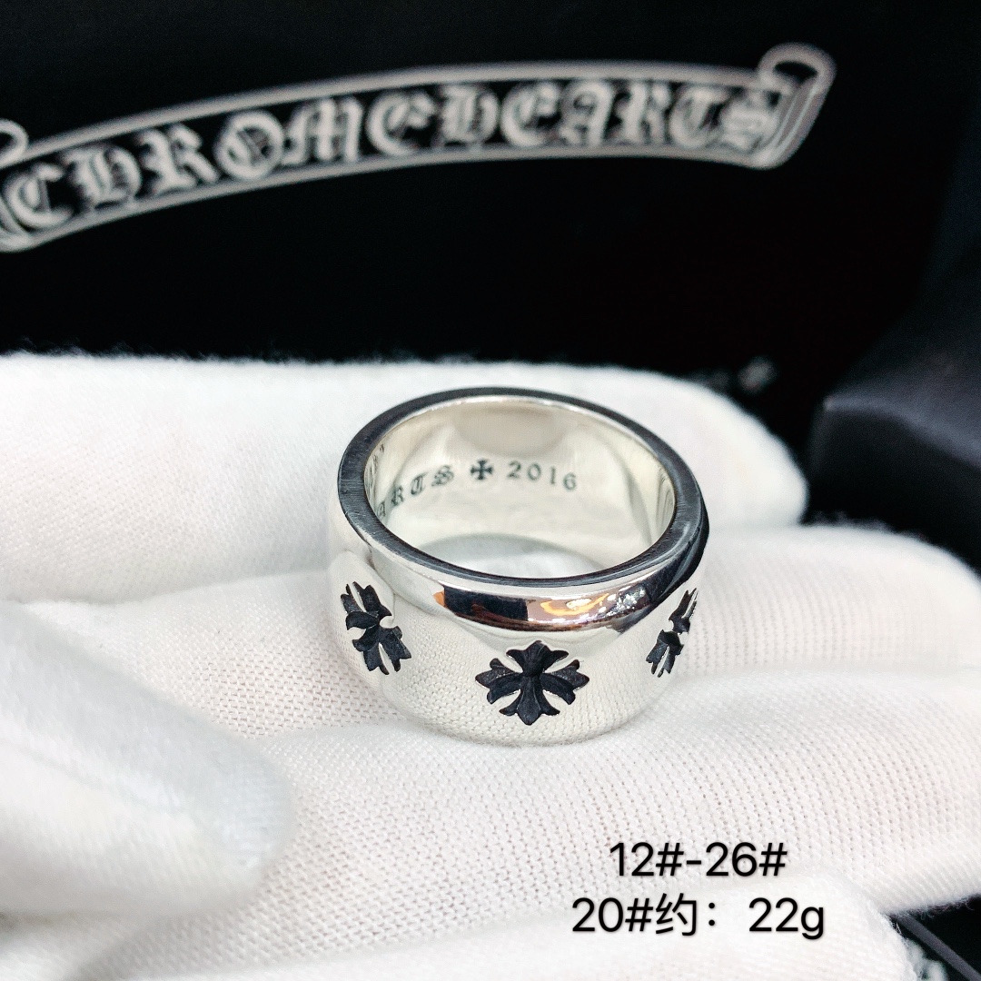 Wide Concave Cross Ring