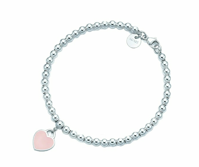 Mini Heart Tag Bead Bracelet