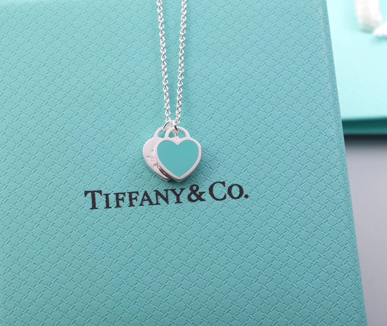Double Heart Tag Necklace
