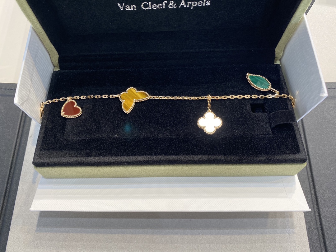 VCA Butterfly Heart Bracelet