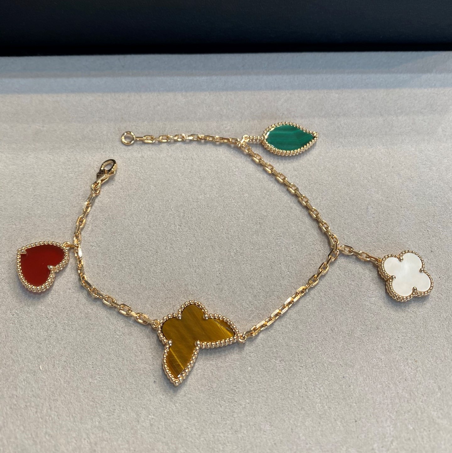 VCA Butterfly Heart Bracelet