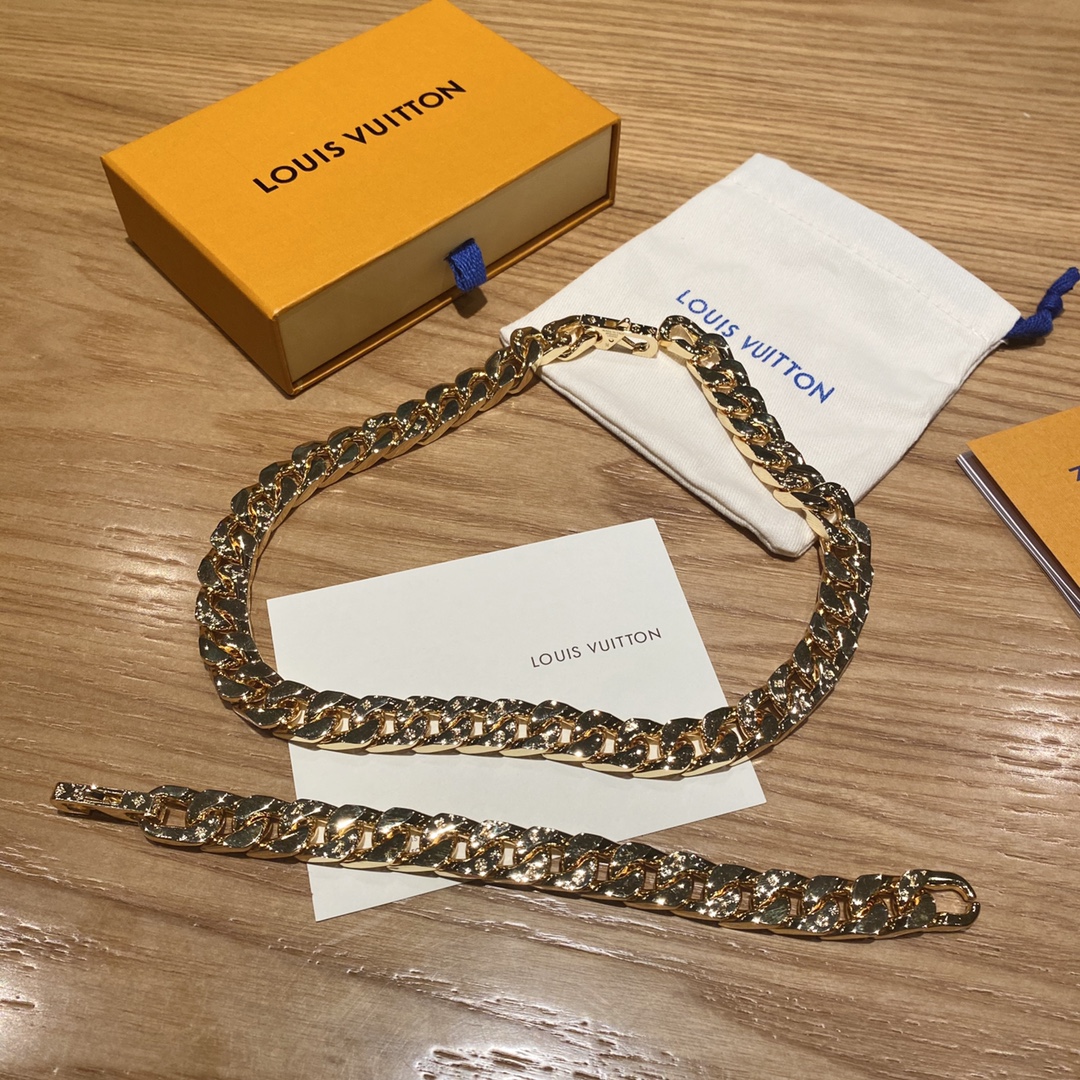 Gold Cuba Chain Necklace