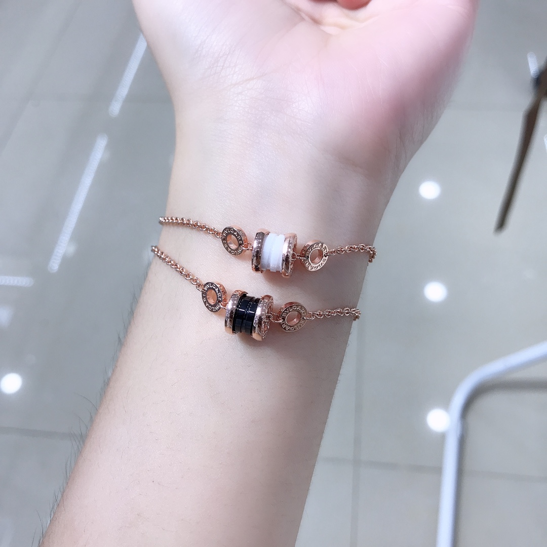 B.zero White Black Ceramic Bracelet