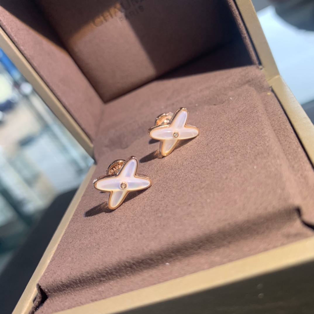 Cross Mother-of-Pearl Earrings