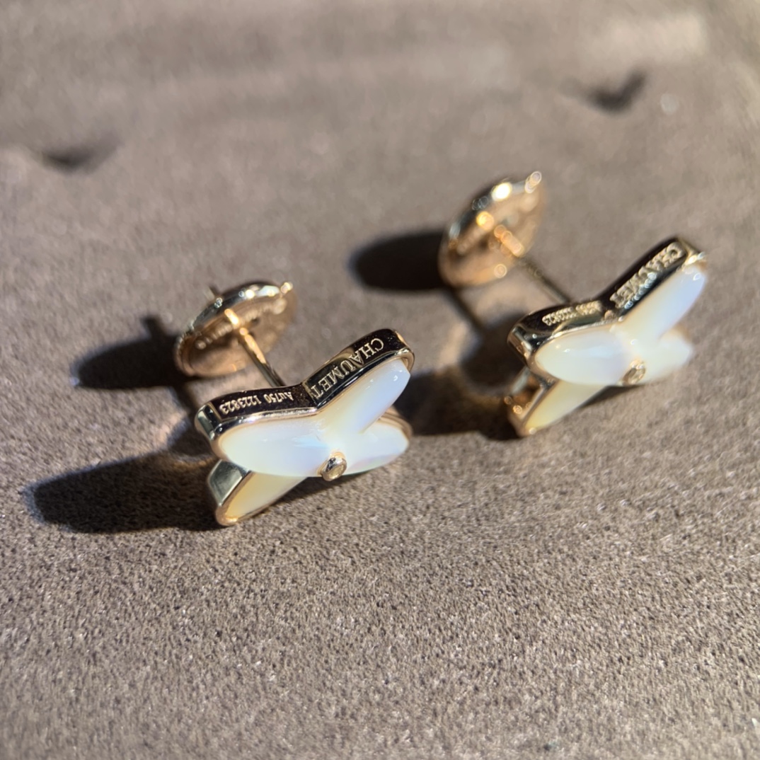 Cross Mother-of-Pearl Earrings