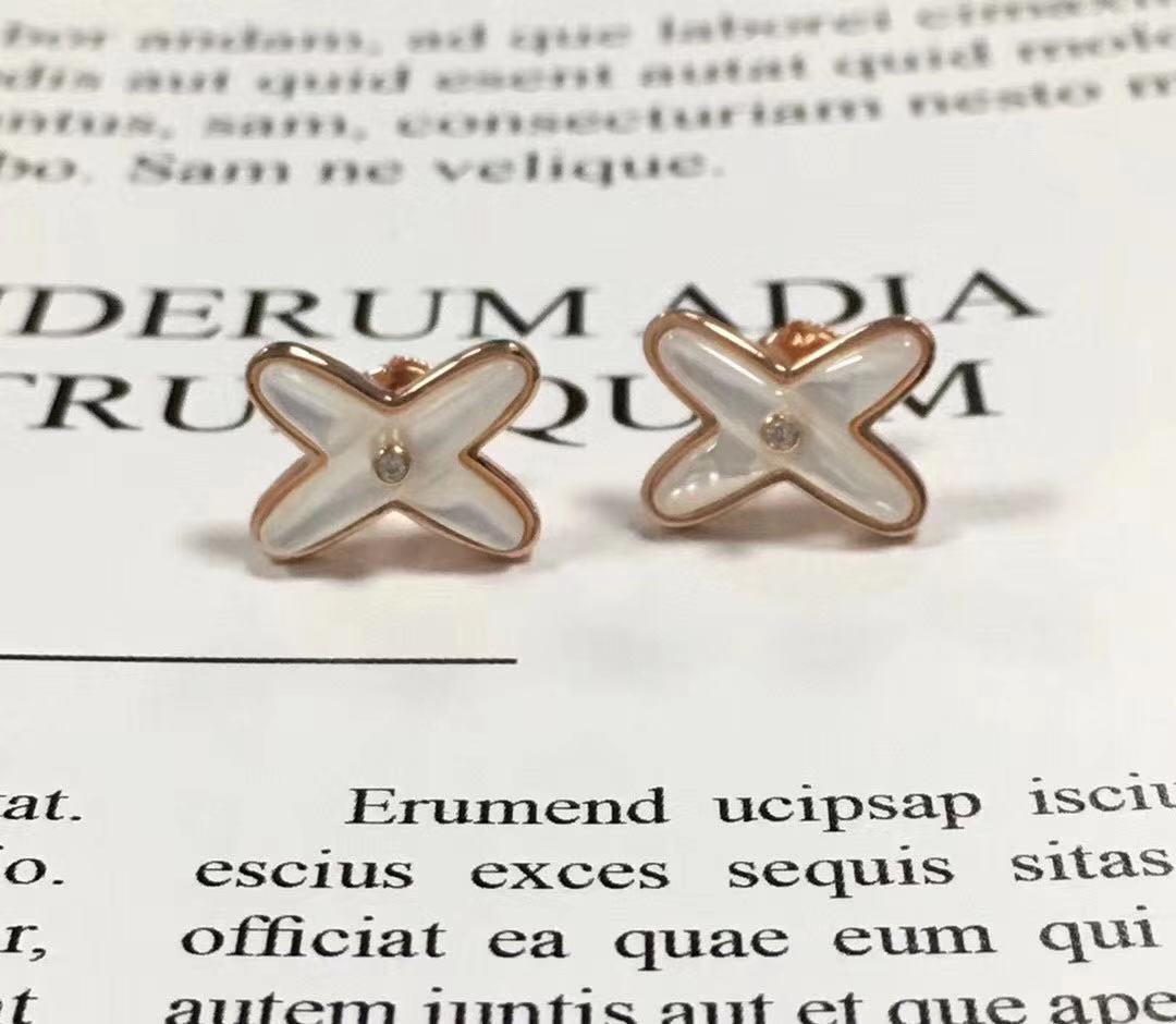 Cross Mother-of-Pearl Earrings