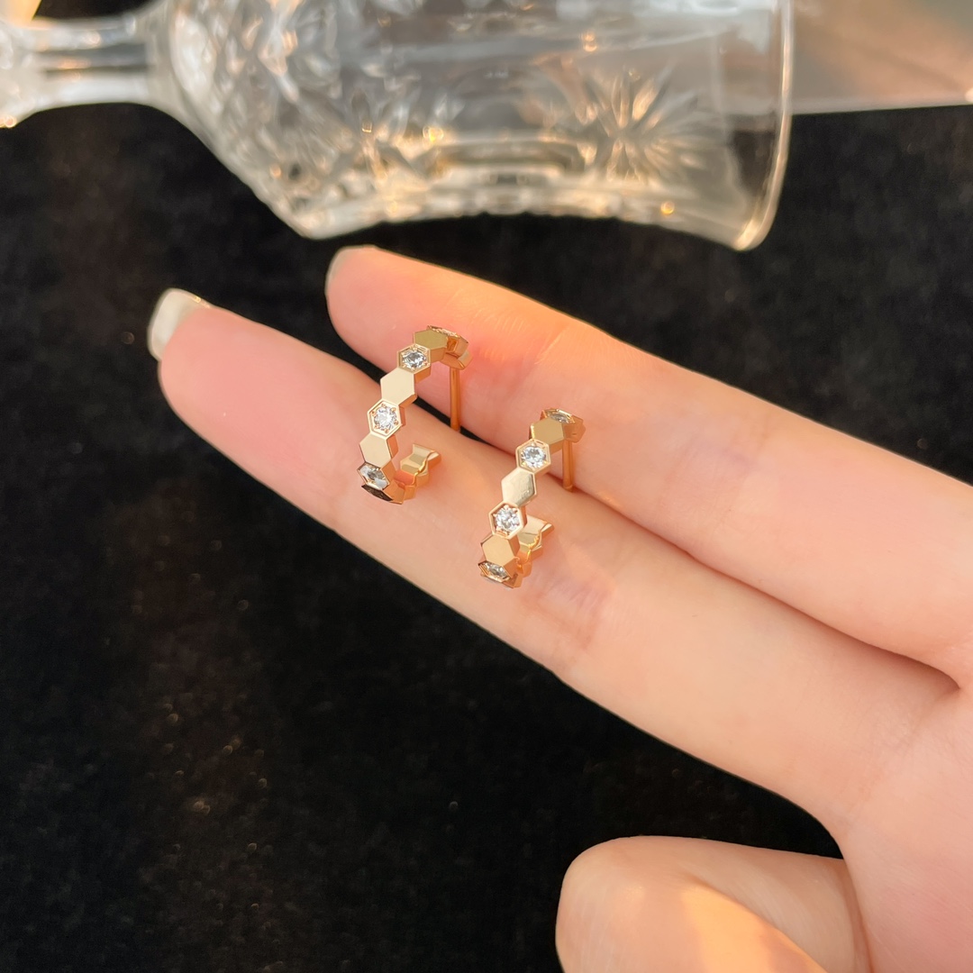 Bee Earrings with Diamonds